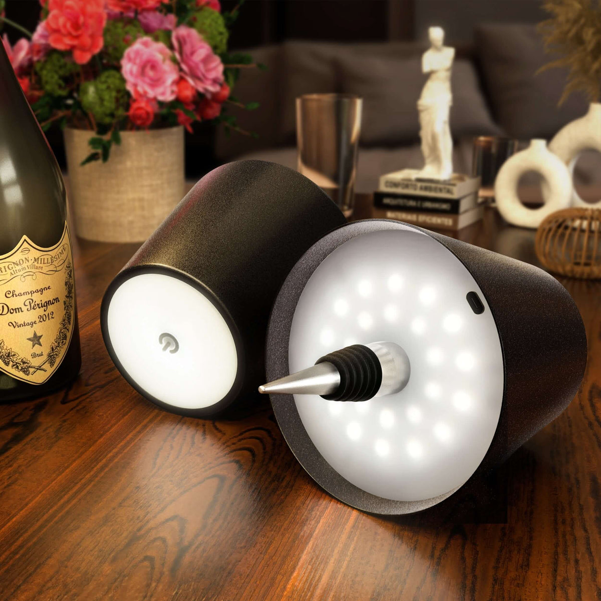 Lampada da Bottiglia Senza Fili – Illuminazione Elegante e Originale 