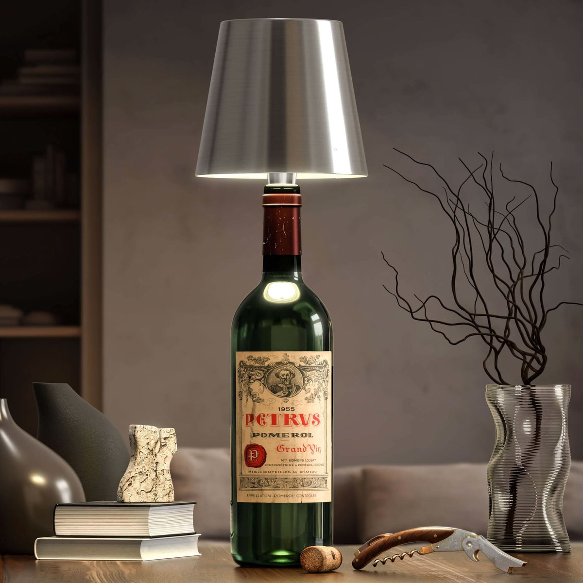 Lampada da Bottiglia Senza Fili – Illuminazione Elegante e Originale 