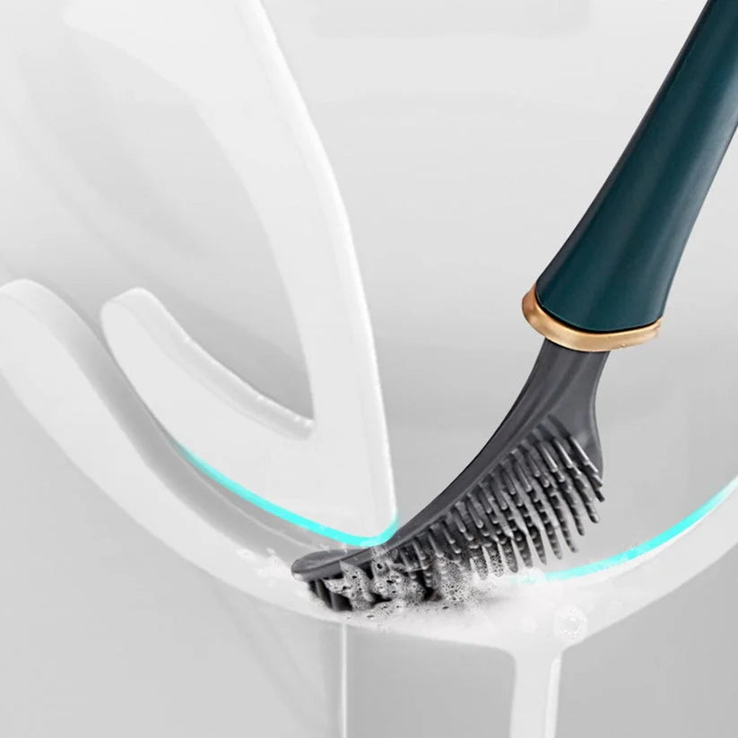 Brosse De Toilette En Silicone - Design Hygiénique À Fixation Murale — photo 9