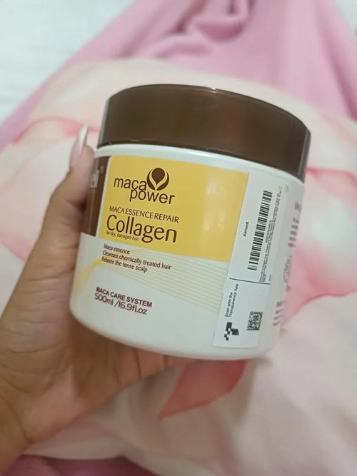 Masque Capillaire Au Collagène | Hydratation Profonde Pour Cheveux Secs, Contrôle Des Frisottis — photo d'un client 2