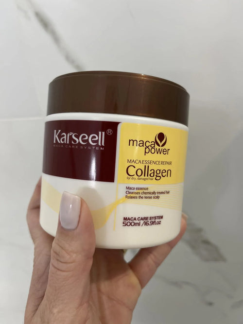 Masque Capillaire Au Collagène | Hydratation Profonde Pour Cheveux Secs, Contrôle Des Frisottis — photo d'un client 3