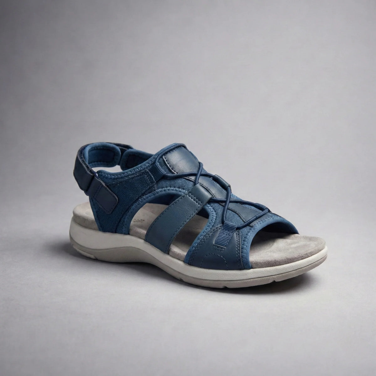Ortopediske sandaler for smertefri gange — Marineblå