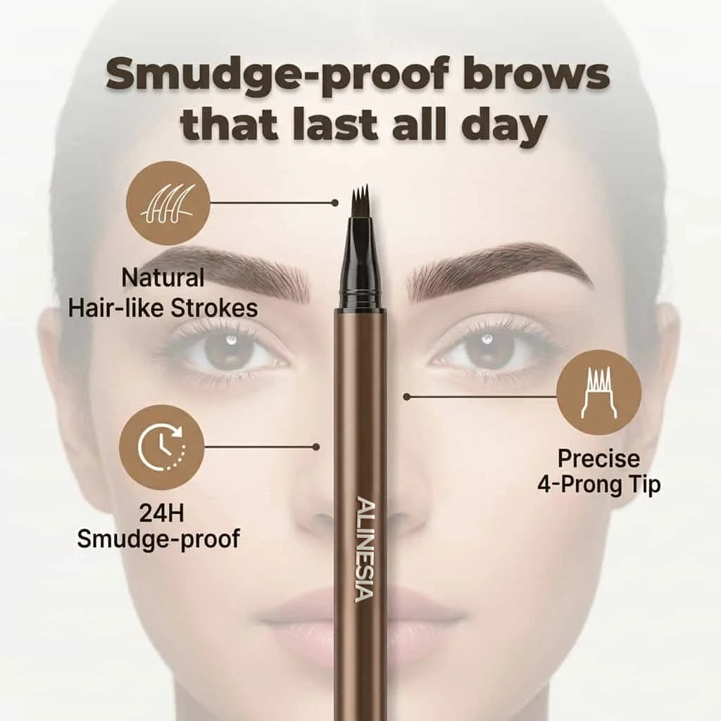 Stylo à Sourcils Microblading Étanche - Tenue 12 Heures Sans Bavure